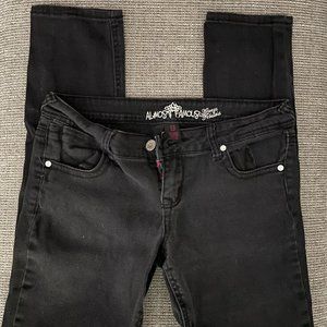 Almost Famous Size 13 Black Low Rise Skinny Jeans